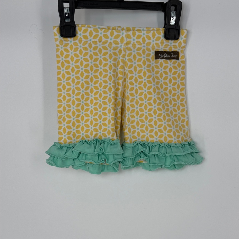 Matilda Jane Yellow and White Floral Shorties - Size 4
